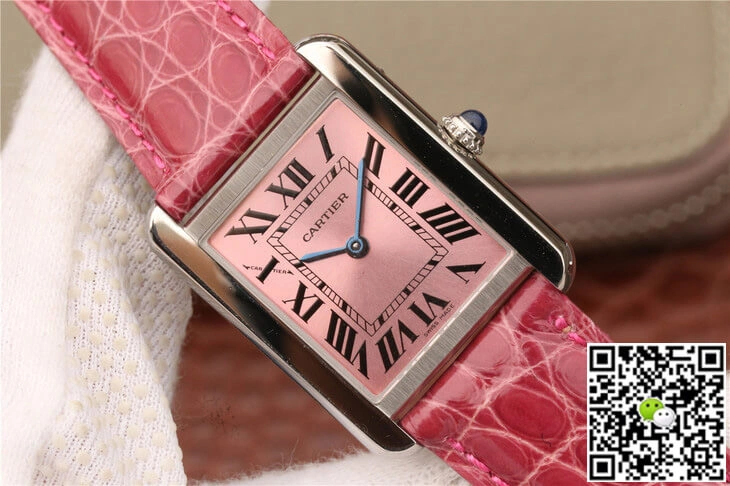 Cartier Tank W5200000 Ladies K11 Factory 1:1 Best Edition Replica Watch Stainless Steel Bezel