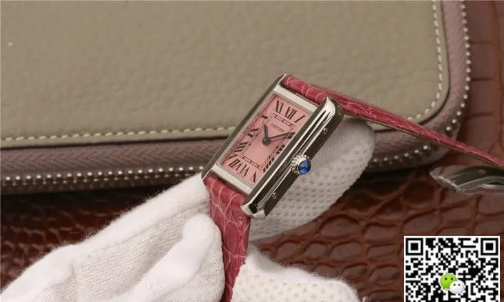 Cartier Tank W5200000 Ladies K11 Factory 1:1 Best Edition Replica Watch Stainless Steel Bezel