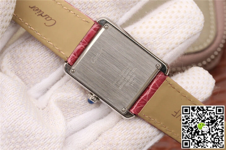 Cartier Tank W5200000 Ladies K11 Factory 1:1 Best Edition Replica Watch Stainless Steel Bezel