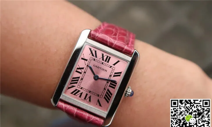 Cartier Tank W5200000 Ladies K11 Factory 1:1 Best Edition Replica Watch Stainless Steel Bezel