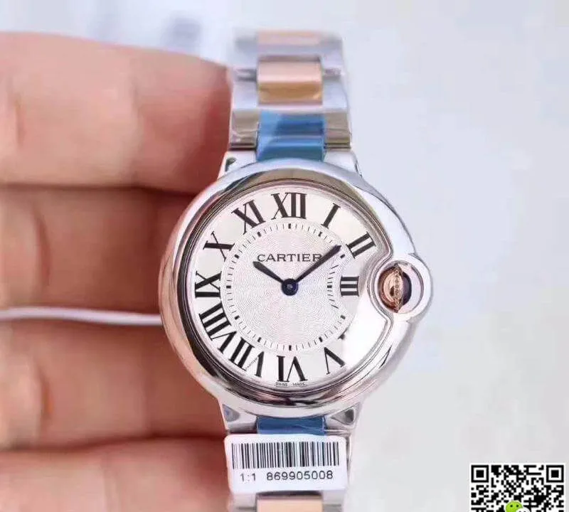 Ballon Bleu De Cartier W6920084 V6 Factory 1:1 Best Edition Replica Watch Swiss Ronda Quartz White Dial