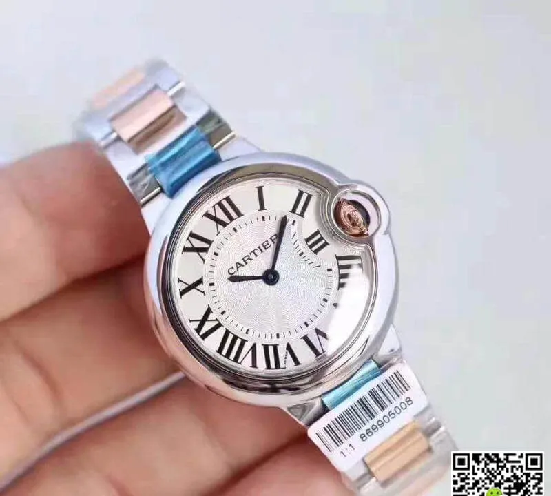 Ballon Bleu De Cartier W6920084 V6 Factory 1:1 Best Edition Replica Watch Swiss Ronda Quartz White Dial