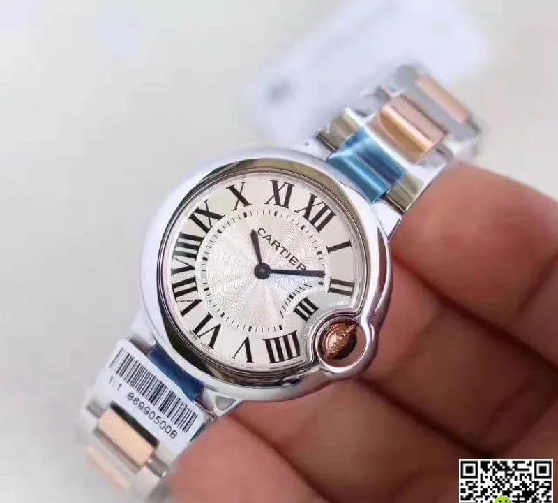 Ballon Bleu De Cartier W6920084 V6 Factory 1:1 Best Edition Replica Watch Swiss Ronda Quartz White Dial