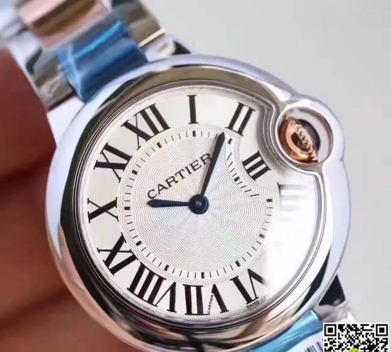 Ballon Bleu De Cartier W6920084 V6 Factory 1:1 Best Edition Replica Watch Swiss Ronda Quartz White Dial