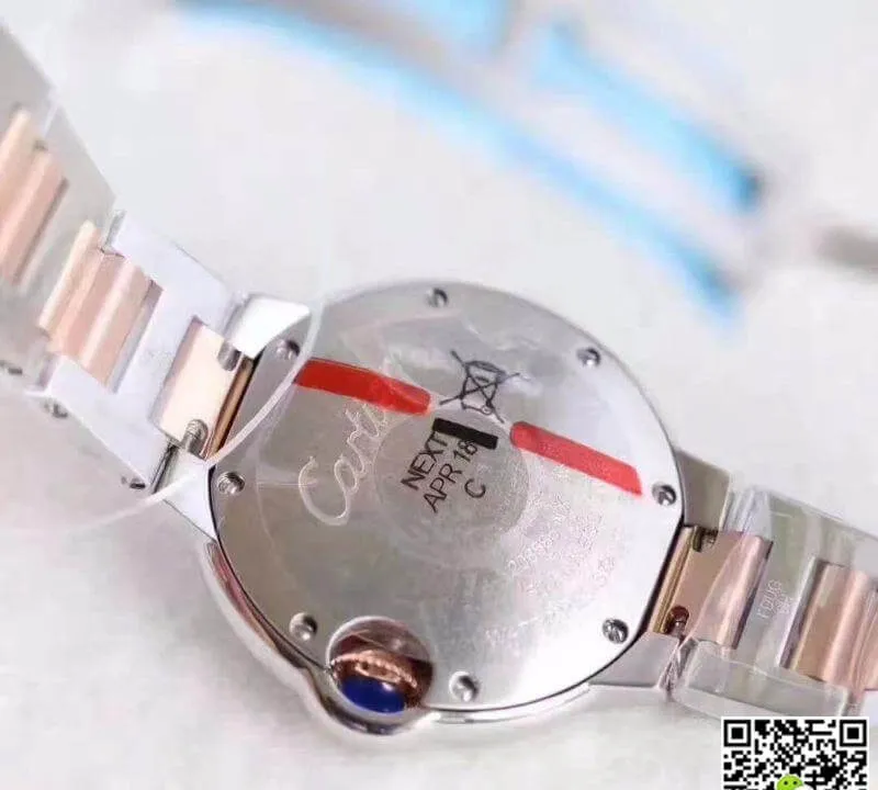 Ballon Bleu De Cartier W6920084 V6 Factory 1:1 Best Edition Replica Watch Swiss Ronda Quartz White Dial