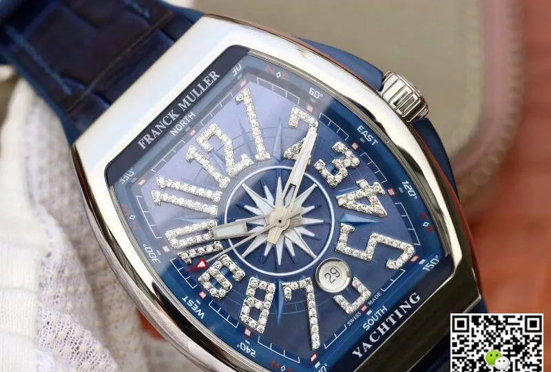 Franck Muller Yachting V 45 CC DT Stainless Steel 1:1 Best Edition Replica Watch Swiss ETA2824