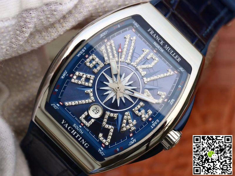 Franck Muller Yachting V 45 CC DT Stainless Steel 1:1 Best Edition Replica Watch Swiss ETA2824
