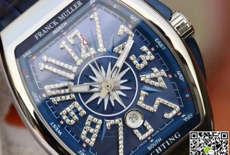Franck Muller Yachting V 45 CC DT Stainless Steel 1:1 Best Edition Replica Watch Swiss ETA2824