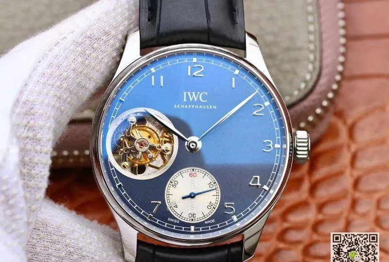 IWC Portuguese Tourbillon IW546302 ZF Factory Men Watches 1:1 Best Edition Replica Watch Swiss Tourbillon Blue Dial