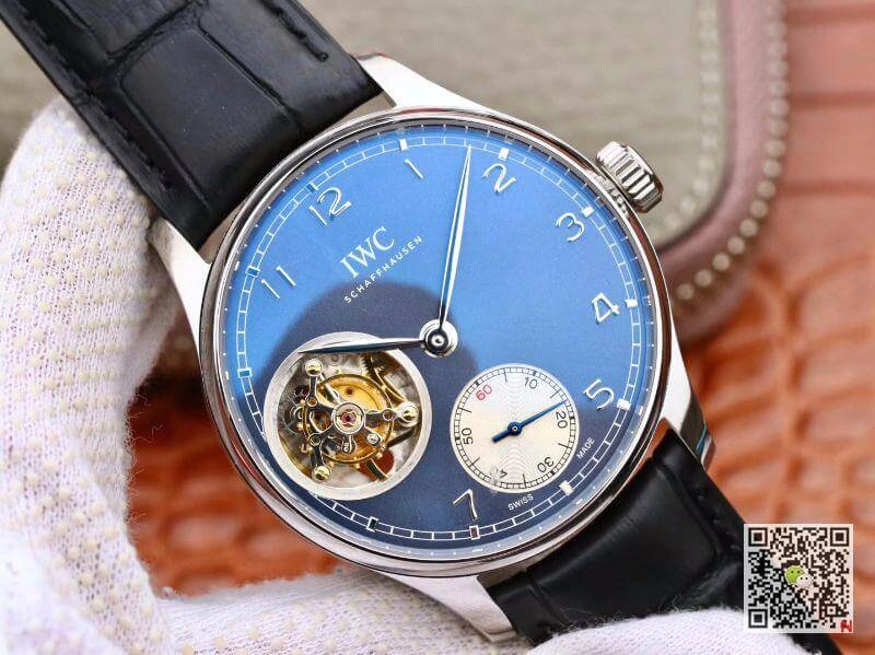 IWC Portuguese Tourbillon IW546302 ZF Factory Men Watches 1:1 Best Edition Replica Watch Swiss Tourbillon Blue Dial