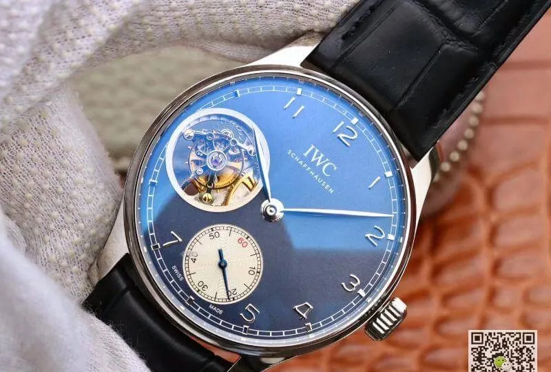 IWC Portuguese Tourbillon IW546302 ZF Factory Men Watches 1:1 Best Edition Replica Watch Swiss Tourbillon Blue Dial