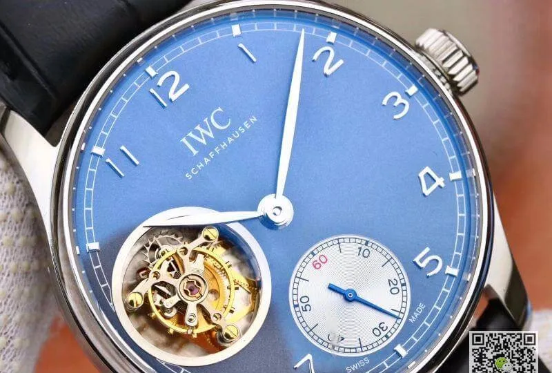 IWC Portuguese Tourbillon IW546302 ZF Factory Men Watches 1:1 Best Edition Replica Watch Swiss Tourbillon Blue Dial