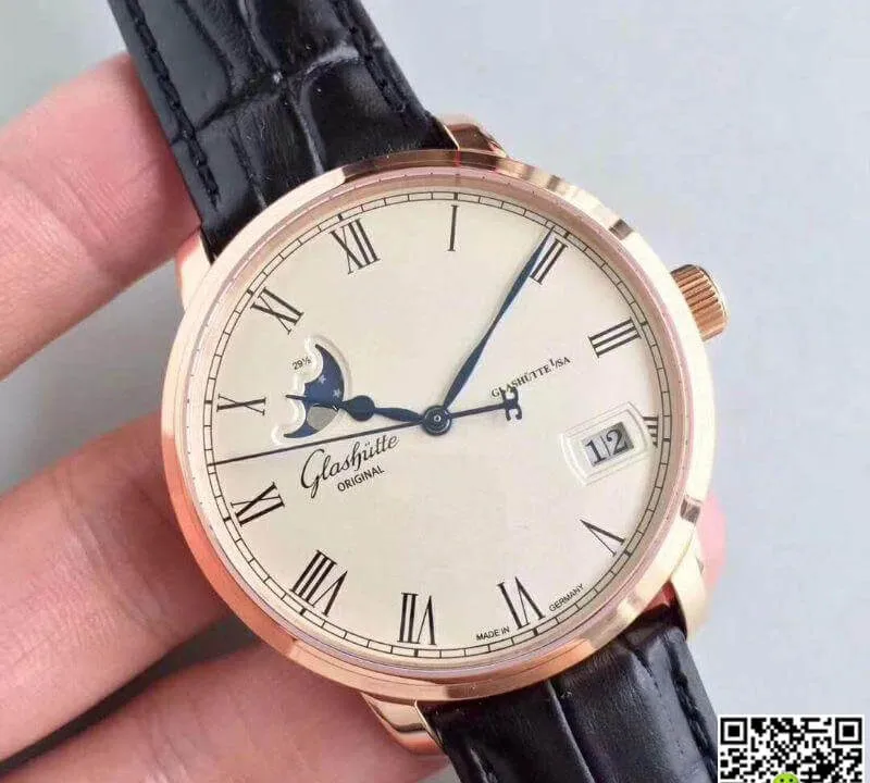 Glashutte Senator 100-04-32-12-04 GF Factory 1:1 Best Edition Replica Watch Swiss ETA100-04 Rose Gold