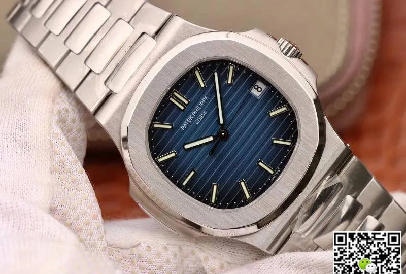 Patek Philippe Nautilus 5711 1A-010 PF Factory 1:1 Best Edition Replica Watch Swiss ETA324 Blue Gradient Black Dial