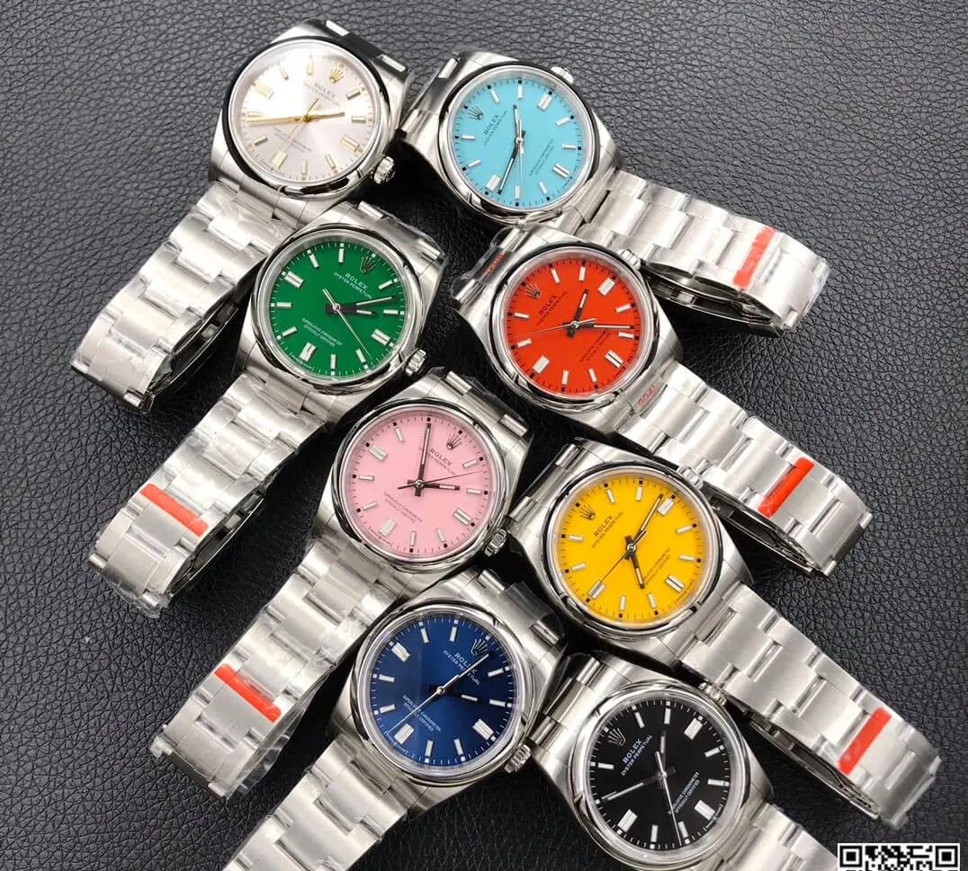 Rolex Oyster Perpetual M126000-0005 36MM EW Factory 1:1 Best Edition Replica Watch Green Stainless Steel Dial
