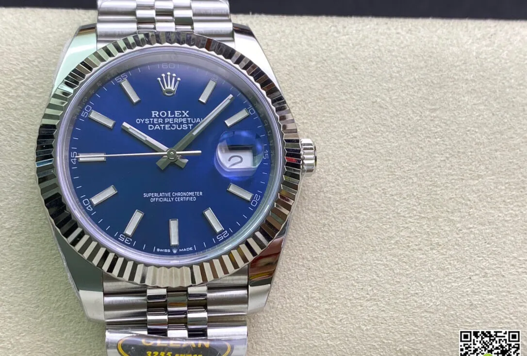 Rolex Datejust M126334-0002 Clean Factory 1:1 Best Edition Replica Watch Blue Dial Stainless Steel Strap
