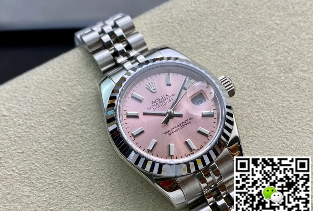 Rolex Datejust M279174-0001 28MM BP Factory 1:1 Best Edition Replica Watch Pink Dial Stainless Steel Strap