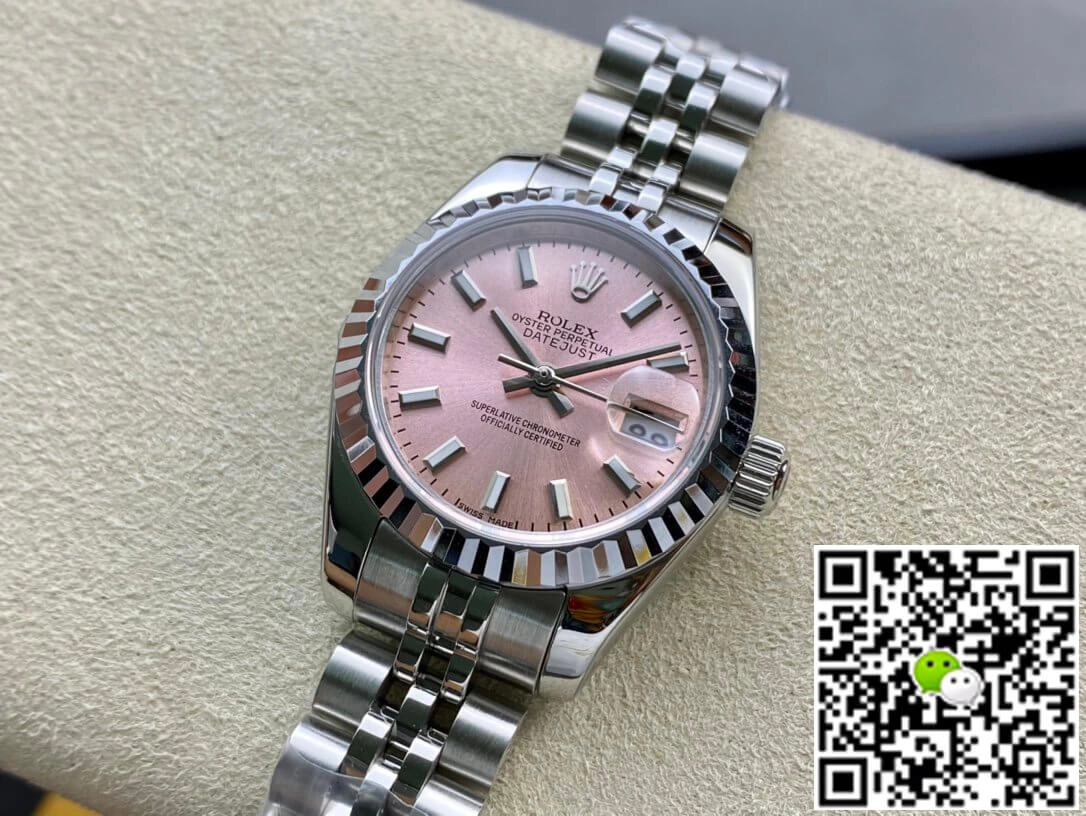 Rolex Datejust M279174-0001 28MM BP Factory 1:1 Best Edition Replica Watch Pink Dial Stainless Steel Strap