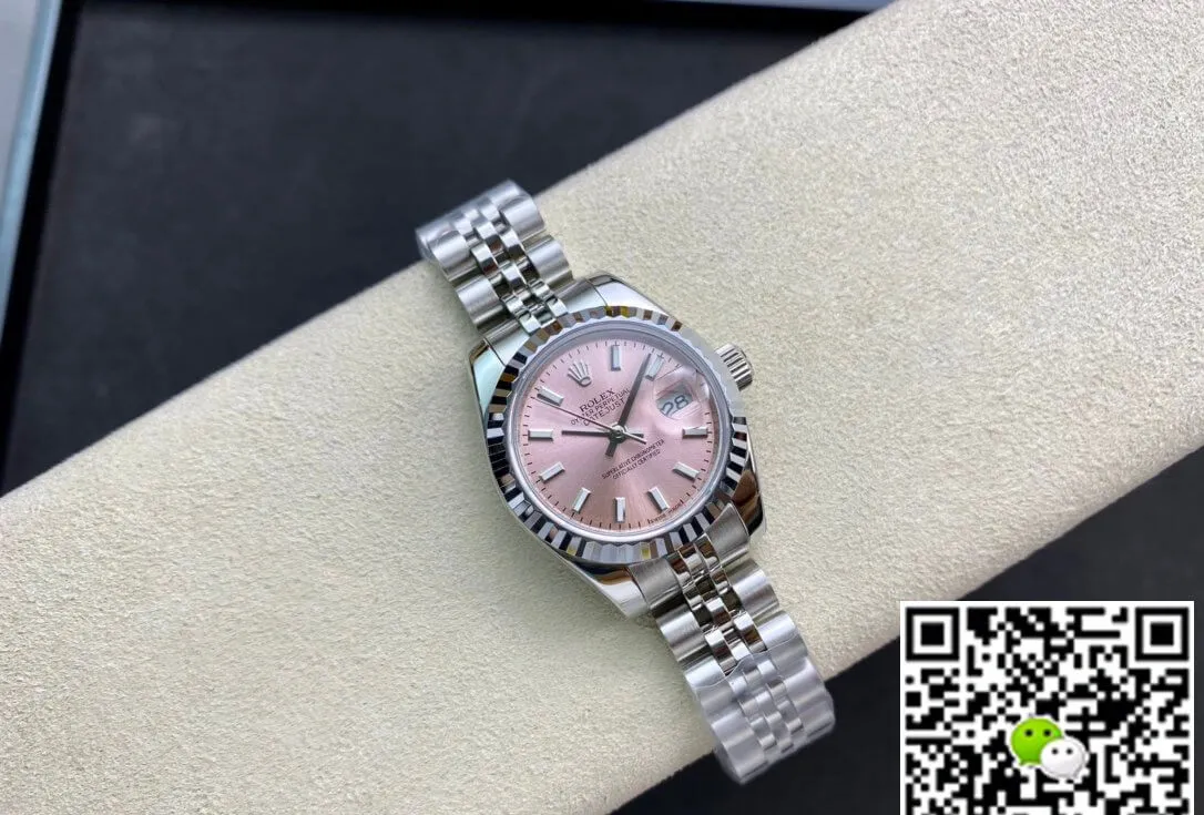 Rolex Datejust M279174-0001 28MM BP Factory 1:1 Best Edition Replica Watch Pink Dial Stainless Steel Strap