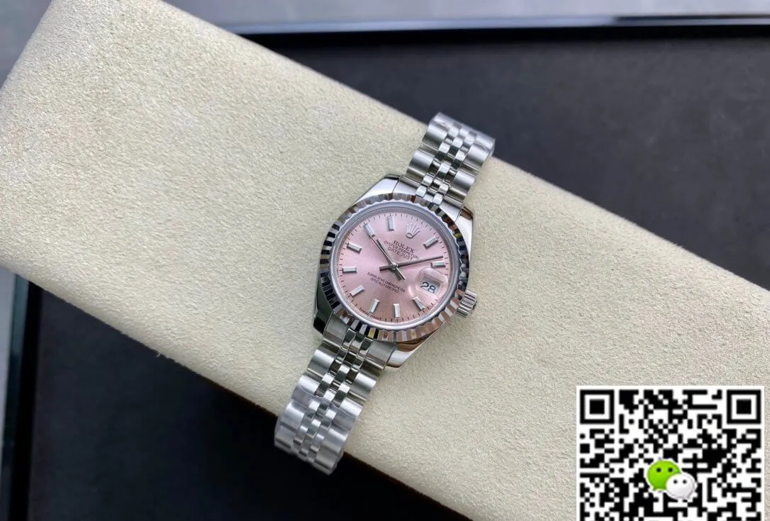 Rolex Datejust M279174-0001 28MM BP Factory 1:1 Best Edition Replica Watch Pink Dial Stainless Steel Strap