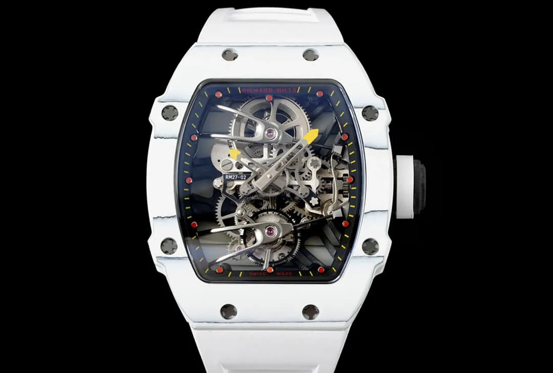 Richard Mille RM27-02 Rafael Nadal Tourbillon RM Factory 1:1 Best Edition Replica Watch Rubber Strap