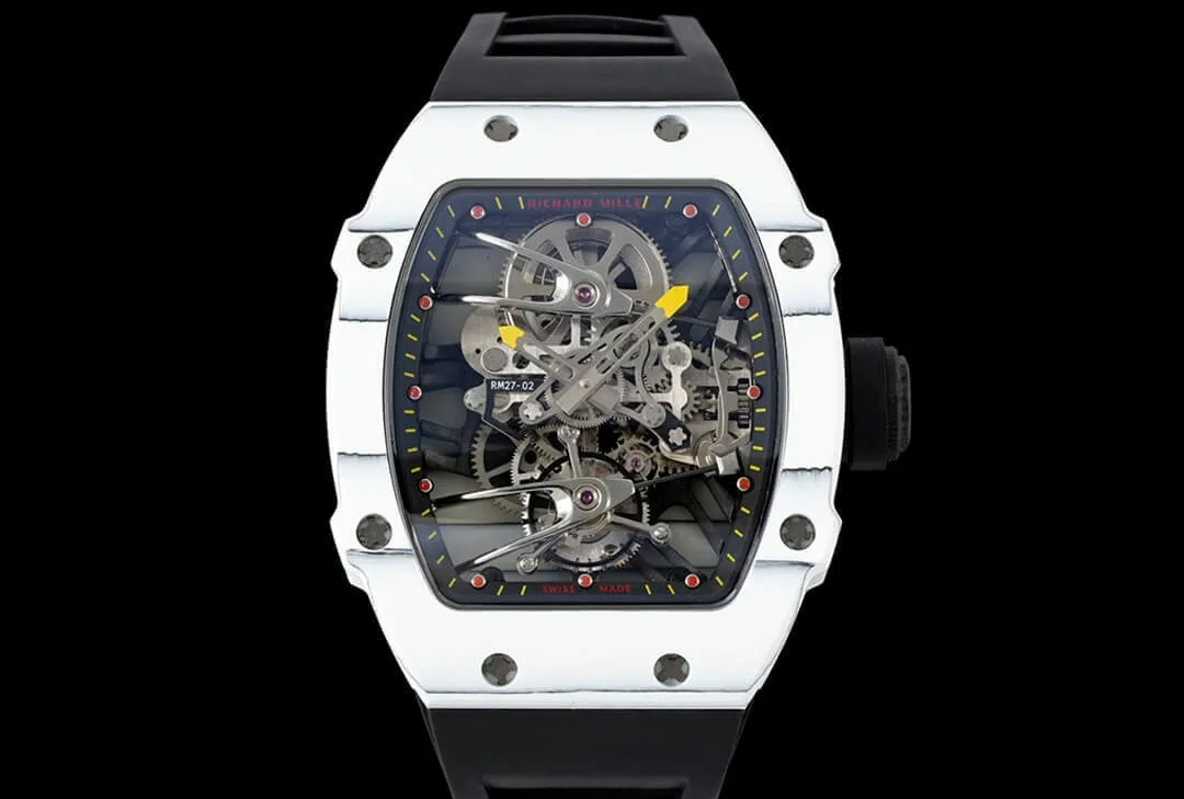 Richard Mille RM27-02 Rafael Nadal Tourbillon RM Factory 1:1 Best Edition Replica Watch Rubber Strap