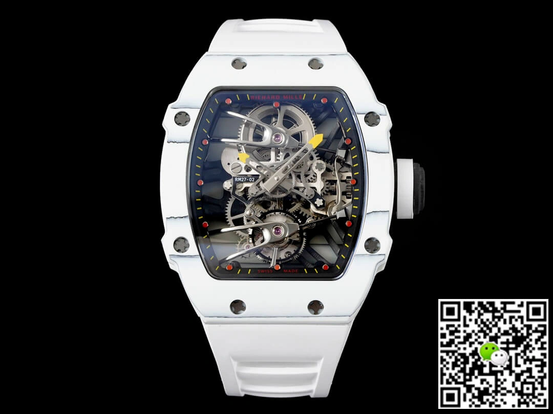 Richard Mille RM27-02 Rafael Nadal Tourbillon RM Factory 1:1 Best Edition Replica Watch Rubber Strap