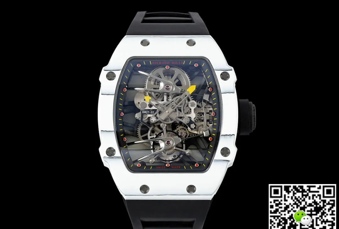 Richard Mille RM27-02 Rafael Nadal Tourbillon RM Factory 1:1 Best Edition Replica Watch Rubber Strap