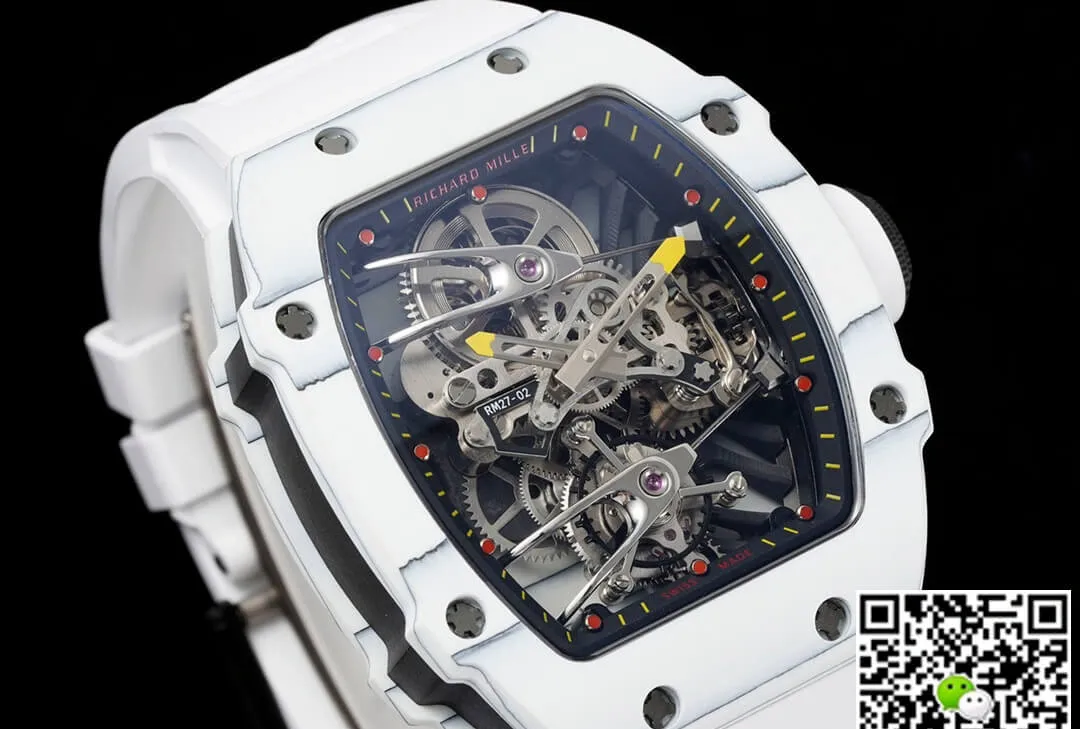 Richard Mille RM27-02 Rafael Nadal Tourbillon RM Factory 1:1 Best Edition Replica Watch Rubber Strap