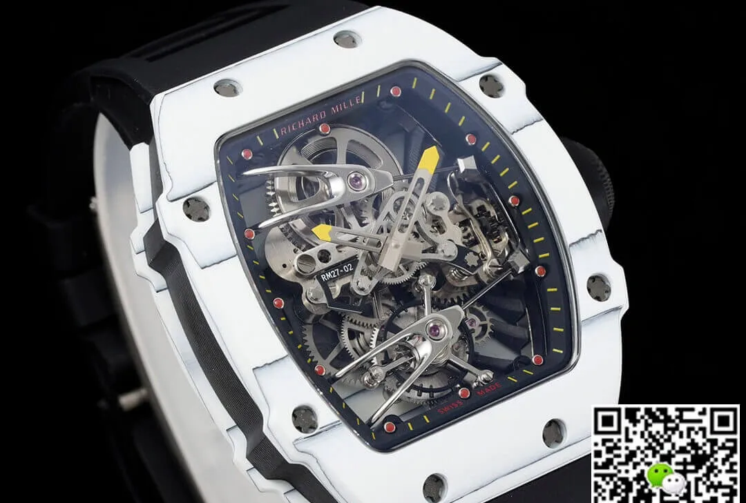 Richard Mille RM27-02 Rafael Nadal Tourbillon RM Factory 1:1 Best Edition Replica Watch Rubber Strap