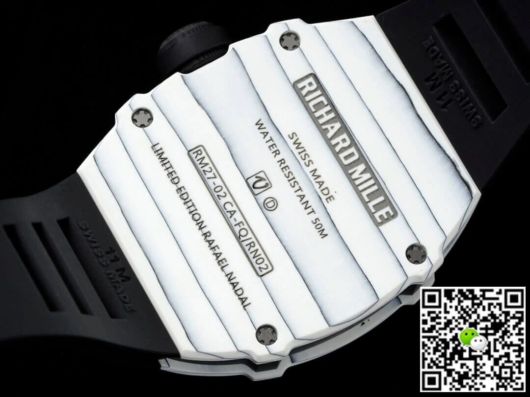 Richard Mille RM27-02 Rafael Nadal Tourbillon RM Factory 1:1 Best Edition Replica Watch Rubber Strap