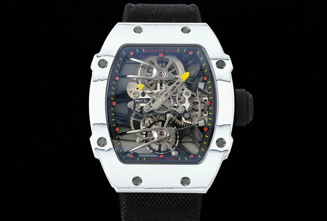 Richard Mille RM27-02 Rafael Nadal Tourbillon RM Factory 1:1 Best Edition Replica Watch Silver Bezel