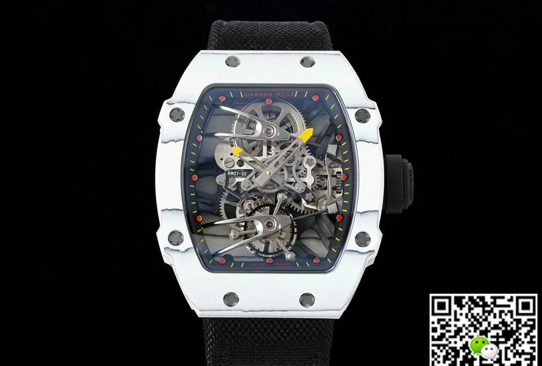 Richard Mille RM27-02 Rafael Nadal Tourbillon RM Factory 1:1 Best Edition Replica Watch Silver Bezel