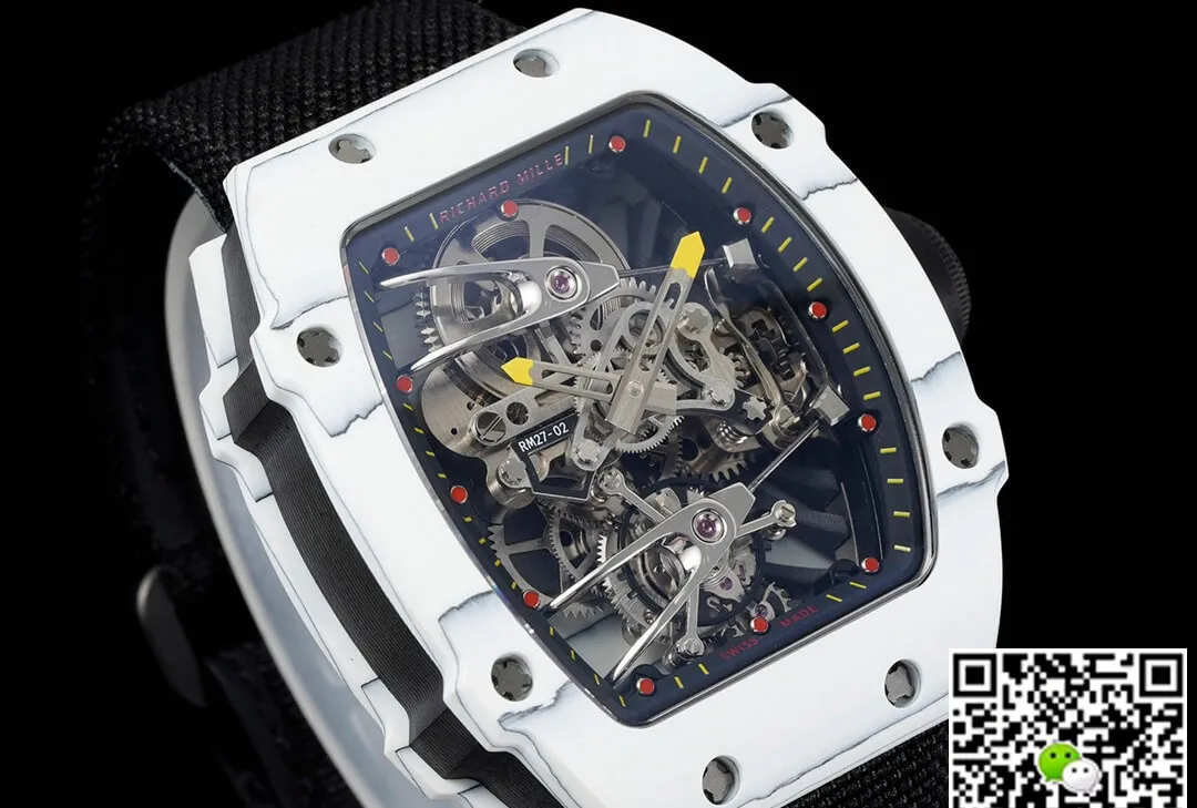 Richard Mille RM27-02 Rafael Nadal Tourbillon RM Factory 1:1 Best Edition Replica Watch Silver Bezel