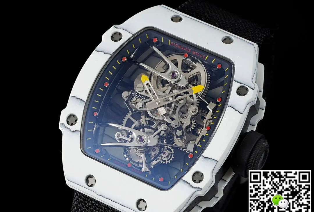 Richard Mille RM27-02 Rafael Nadal Tourbillon RM Factory 1:1 Best Edition Replica Watch Silver Bezel