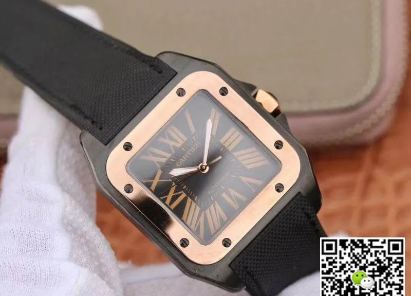 Cartier De Santos 100th Anniversary W2020009 38mm RB Factory Replica Watch 18K Rose Gold 1:1 Best Edition Swiss ETA2892