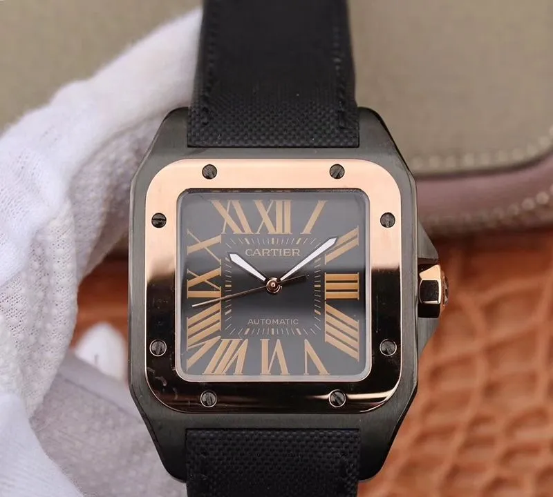 Cartier De Santos 100th Anniversary W2020009 38mm RB Factory Replica Watch 18K Rose Gold 1:1 Best Edition Swiss ETA2892