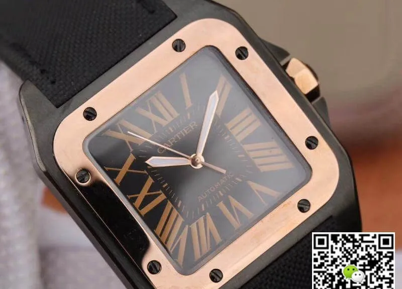 Cartier De Santos 100th Anniversary W2020009 38mm RB Factory Replica Watch 18K Rose Gold 1:1 Best Edition Swiss ETA2892