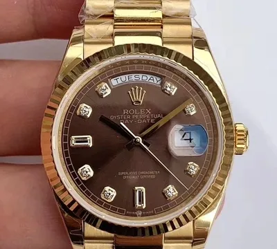 Rolex Day-Date M128238-0022 Yellow Gold EW Factory 1:1 Best Edition Replica Watch Gray Dial Swiss ETA3255