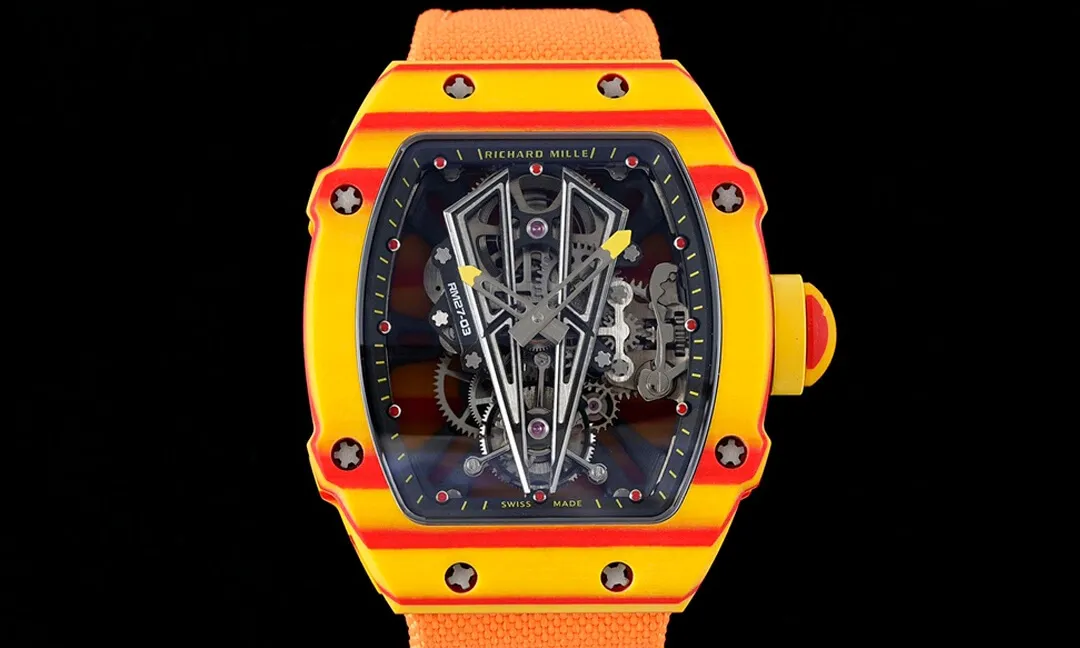 Richard Mille RM27-03 Rafael Nadal Tourbillon RM Factory 1:1 Best Edition Replica Watch Orange Bezel