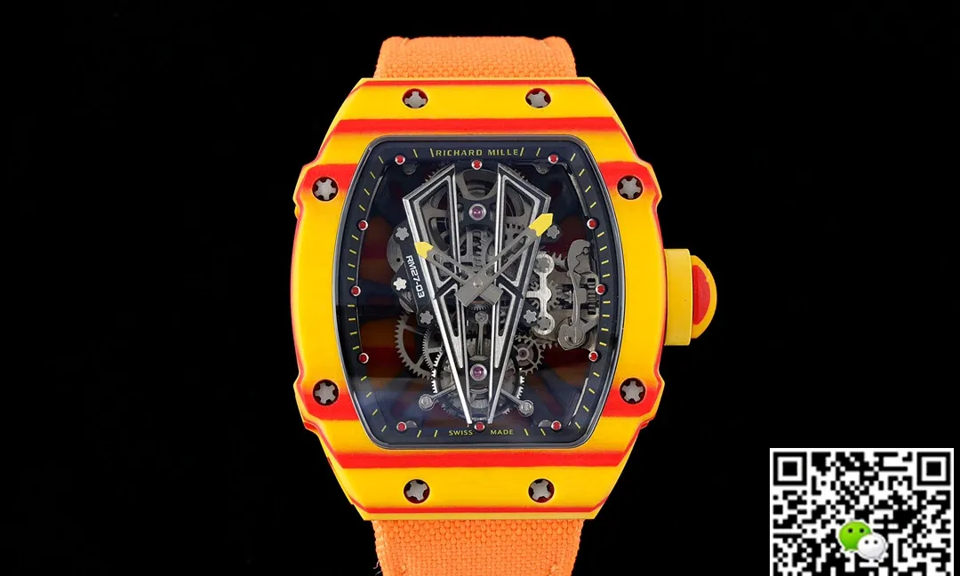 Richard Mille RM27-03 Rafael Nadal Tourbillon RM Factory 1:1 Best Edition Replica Watch Orange Bezel