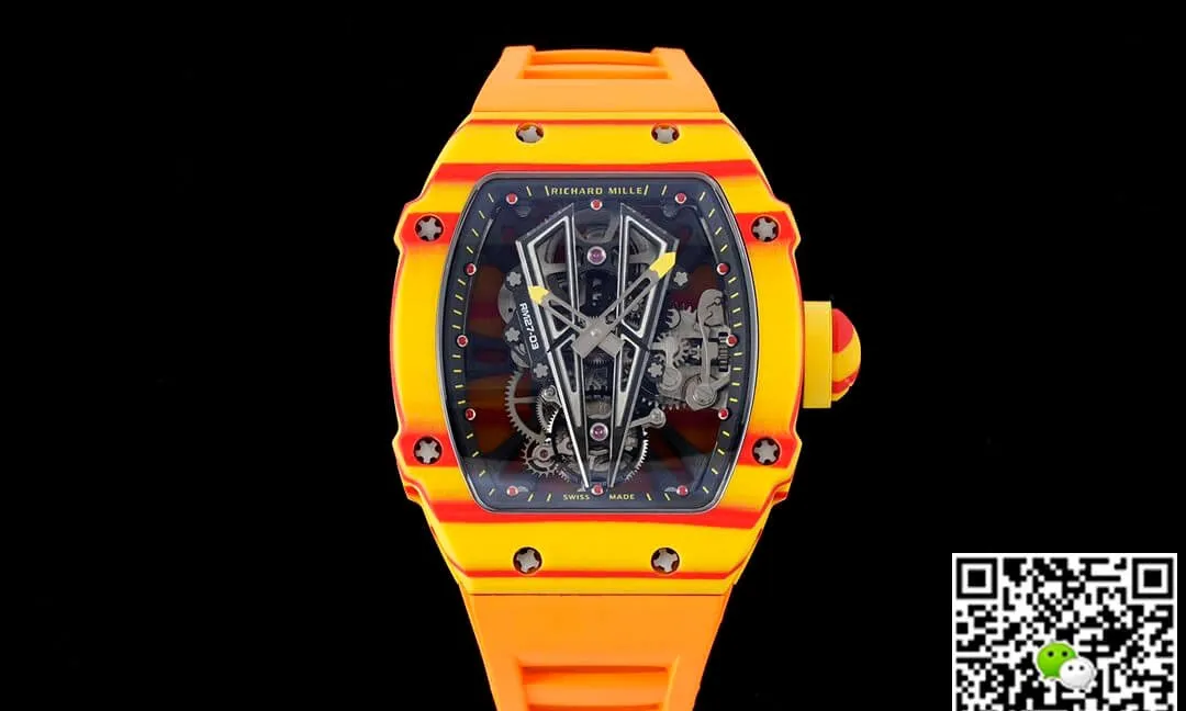 Richard Mille RM27-03 Rafael Nadal Tourbillon RM Factory 1:1 Best Edition Replica Watch Orange Strap