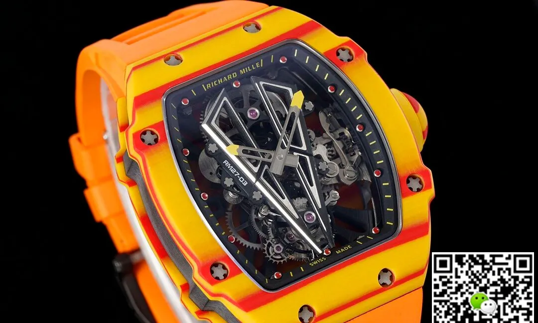 Richard Mille RM27-03 Rafael Nadal Tourbillon RM Factory 1:1 Best Edition Replica Watch Orange Strap