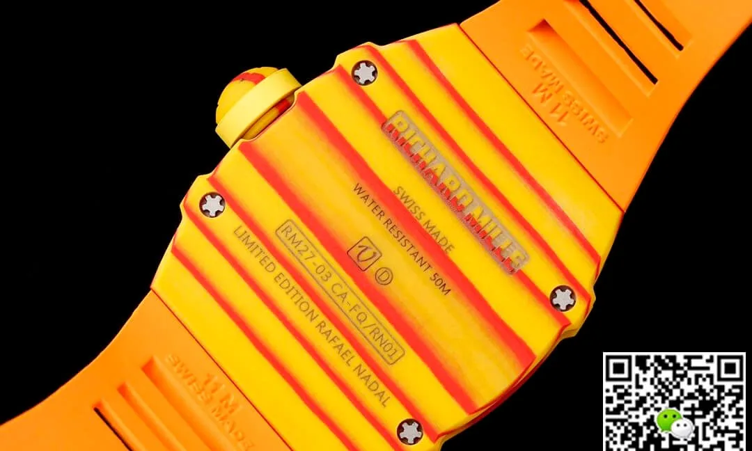 Richard Mille RM27-03 Rafael Nadal Tourbillon RM Factory 1:1 Best Edition Replica Watch Orange Strap