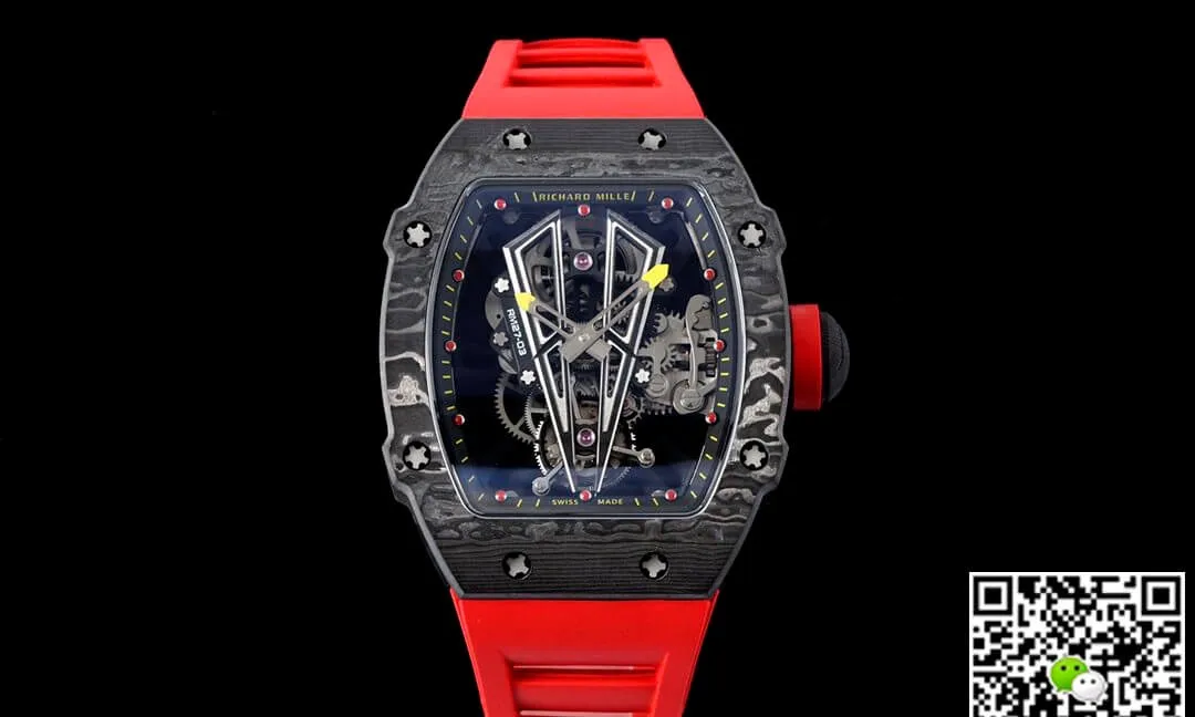 Richard Mille RM27-03 Rafael Nadal Tourbillon RM Factory 1:1 Best Edition Replica Watch Rubber Strap