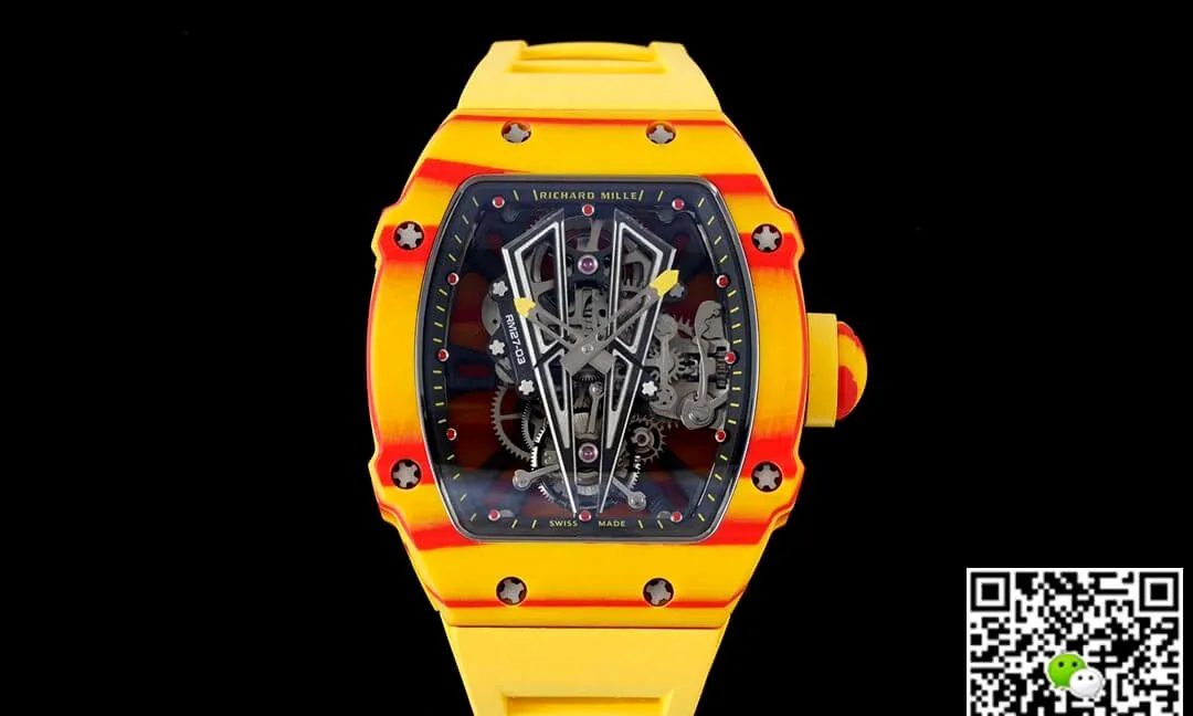 Richard Mille RM27-03 Rafael Nadal Tourbillon RM Factory 1:1 Best Edition Replica Watch Yellow Strap