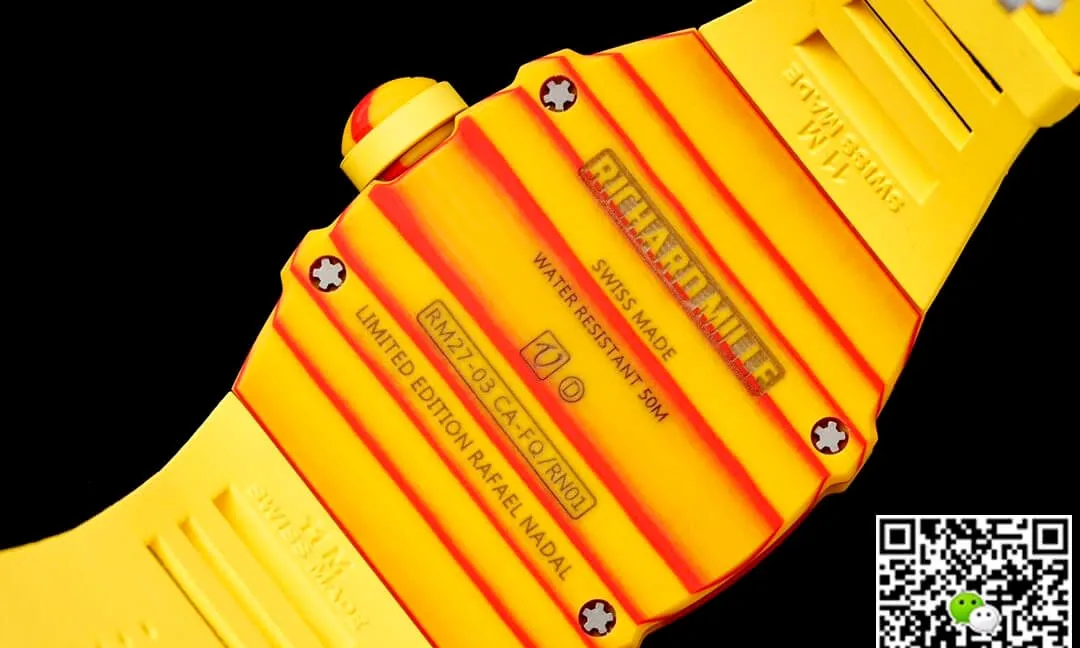 Richard Mille RM27-03 Rafael Nadal Tourbillon RM Factory 1:1 Best Edition Replica Watch Yellow Strap