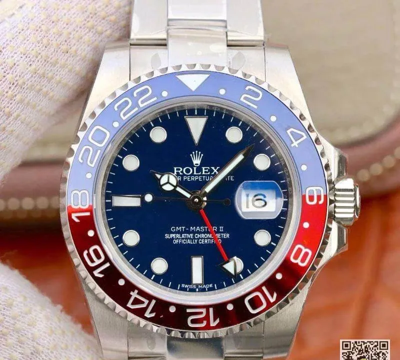 Rolex GMT Master II 126710BLRO EW Factory Mechanical Watches 1:1 Best Edition Replica Watch Swiss ETA 2836