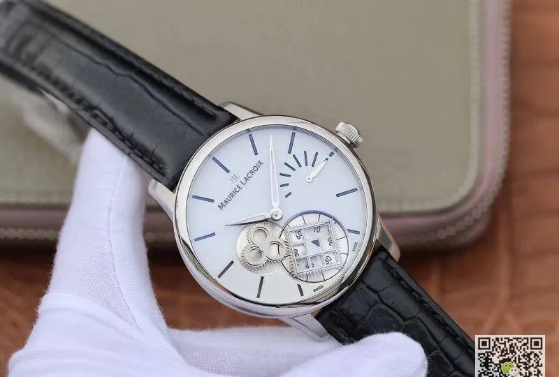 Maurice Lacroix Masterpiece MP7158-SS001-301-1 Square Wheel AM Factory 1:1 Best Edition Replica Watch Swiss ML156 White Dial