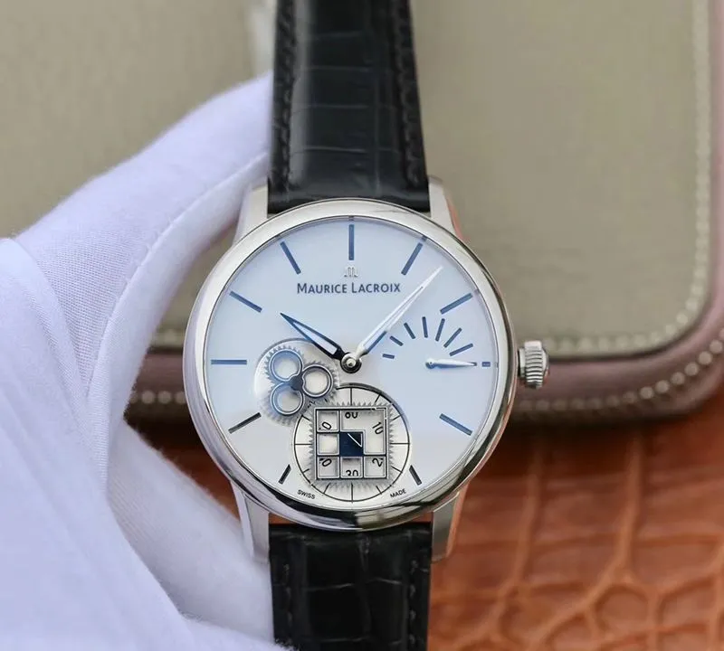 Maurice Lacroix Masterpiece MP7158-SS001-301-1 Square Wheel AM Factory 1:1 Best Edition Replica Watch Swiss ML156 White Dial